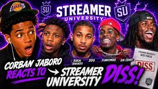 Thumbnail: Corban Jaboro Reacts to the Streamer University Diss 😳🔥