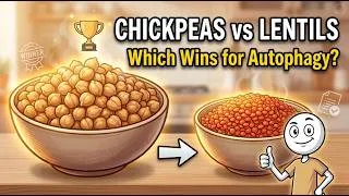 Thumbnail: Chickpeas vs Lentils for Autophagy: The Science Decides (Chickpea Loophole)