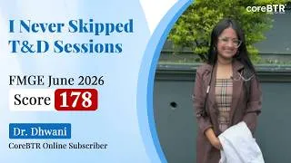 Thumbnail: From 136 in Baseline GT to 178 in FMGE | Dr. Dhwani's Success Story