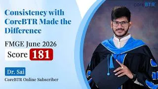 Thumbnail: How I Turned an FMGE Failure into Success with Dr. Sai Sujith | Score 181