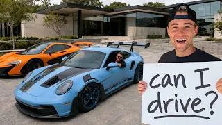 Thumbnail: I Convinced Millionaires to let ME Drive Their Cars!