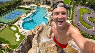 Thumbnail: Asking millionaires if I can play in their backyard
