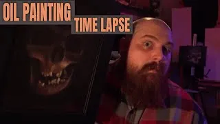 Thumbnail: OIL PAINTING TIME LAPSE - Skull in Shadow ----- Corey Lewis Tattoos & Art