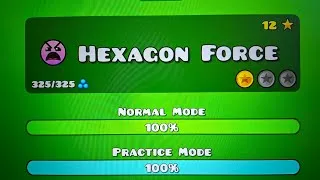 Thumbnail: Geometry Dash - Hexagon Force 100% (1 coin lol)