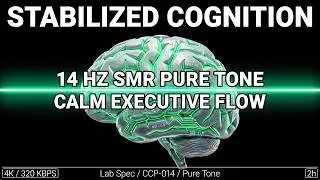 Thumbnail: STABILIZED COGNITION • 14 Hz SMR Pure Tone | Calm Executive Flow [4K 2h] Sustained Attention Lock