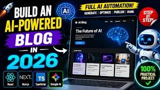 Thumbnail: Build an AI-Powered Blog in 2026 | React, Next.js, TypeScript & Google AI