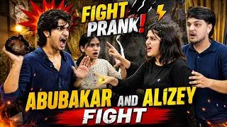 Thumbnail: ABUBAKAR & ALIZEH FAKE FIGHT PRANK ON ALISHA & ALI // SAB SHOCKED // ALISHA & ALI NARAZ