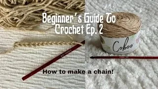 Thumbnail: Crocheting a chain | ABSOLUTE beginner crochet tutorial 