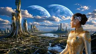 Thumbnail: Golden Futuristic Desert City | 1 Hour Peaceful Sci-Fi Ambient Music for Sleep & Focus