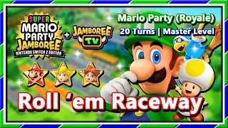 Thumbnail: Super Mario Party Jamboree - Party Mode | Luigi, Mario, Peach & Daisy | Roll 'em Raceway