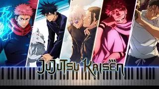 Thumbnail: JUJUTSU KAISEN All Openings 1-5 on Piano [FREE MIDI]