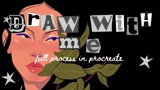 Thumbnail: Digtial Art Draw with Me⁎⁺˳✧༚ chill lo-fi draw with me in procreate