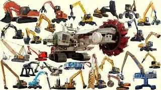 Thumbnail: EXCAVATOR Name Collection | Tổng Hợp Máy Xúc Cần Cẩu - Crane, Digger, Excavator, Hammer, Grapple