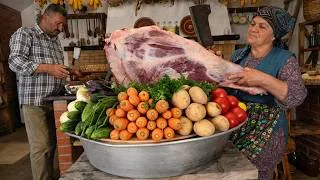 Thumbnail: Beef Leg Preservation for the Winter - Village Cooking 🥩🌾