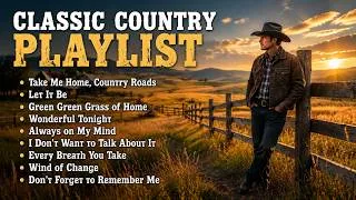 Thumbnail: Take Me Home, Country Roads, Let It Be, Green Green Grass of Home - Classic Country Playlist Song