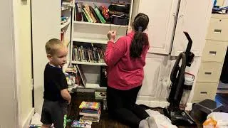 Thumbnail: Will I ever get this to work the way I want it too?! Cleaning my disaster of a schoolroom part 1.