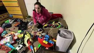 Thumbnail: Finally decluttering and organizing my younger boys room part 1.