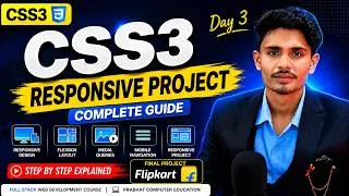 Thumbnail: Full Stack Web Development | Responsive Web Design Project | CSS Day 3 | Media Query Project