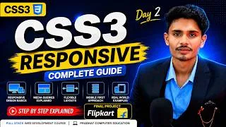 Thumbnail: Full Stack Web Development | Responsive Web Design with Project | CSS Day 2 | Media Query Tutorial