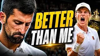 Thumbnail: Djokovic Finally ADMITS: "Sinner Is Better Than Me at Grand Slams"