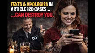 Thumbnail: Text Messages & Apologies in Article 120 Cases: The Evidence That Hurts You Most