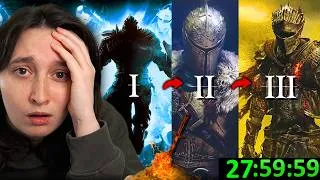 Thumbnail: I'm bad at Dark Souls, so I tried speedrunning all 3 games
