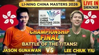 Thumbnail: Giant Killer Jason Gunawan Lifts the Title! Jason Gunawan vs Lee Cheuk Yiu Final China Masters 2026