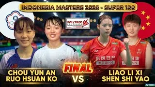 Thumbnail: EPIC FINAL! Chou Yun An/Ruo Hsuan Ko vs Liao Li Xi/Shen Shi Yao | Pontianak Indonesia Masters 2026
