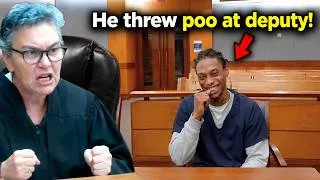 Thumbnail: Gang Member Throws Poo At Deputy In Jail... Judge DESTROYS His Future!