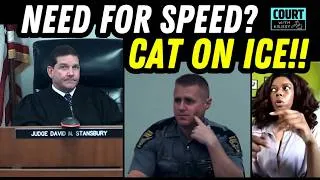 Thumbnail: Traffic Court Twist * Driver Defends Speeding Ticket * Precious Cargo CAT ON ICE