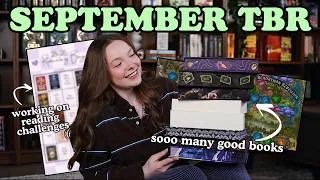 Thumbnail: all the books I want to read in September + content plans + readathons