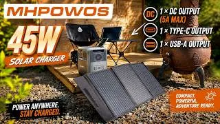 Thumbnail: MHPOWOS 45w Portable Solar Panel | First Test and Discount