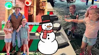 Thumbnail: Kids Love Snow Tubing! ❄️ Christmas Snowball Fight Fun