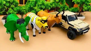 Thumbnail: AMAZING‼️TOY ELEPHANT 🐘 RESCUE VIDEO AND PLAYING WITH TOYS LIKE COW 🐮 SAPI VIDEO #13  @CowsStory-g4p