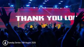 Thumbnail: Thank you LORD | Worship | COZA Tuesday Service | 18-08-2026  |