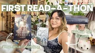 Thumbnail: ♡ my FIRST EVER reading vlog 🥹 read for as long as I can reading challenge (˶˃ ᵕ ˂˶)♡