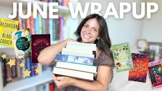 Thumbnail: Every book I read in *jUnE* 🧚📖🌷 (three 5 ⭐️  fantasy reads broke my 8 month drought?!)