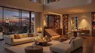Thumbnail: Luxury NYC Penthouse Jazz Cozy Evening Apartment Ambience with Relaxing Smooth Jazz Music for Sleep