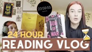 Thumbnail: HOW MANY BOOKS CAN I READ IN 24 HOURS? ⏳ | non spoiler reading vlog ☁️