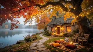 Thumbnail: Peaceful Autumn Lakeside Cottage 🍂 Relaxing Jazz Music for Study, Work, Sleep & Cozy Ambience
