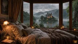 Thumbnail: Your Personal Cozy Sanctuary 🌧️ Rain Sounds for Reading, Relaxing & Sleep | 4 Hours