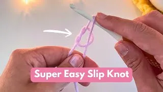 Thumbnail: How to Make a Slipknot in Crochet (Quick and Easy Beginner Tutorial)