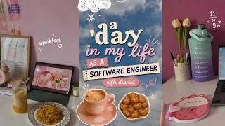 Thumbnail: A Day in My Life as a Software Engineer 👩‍💻✨WFH Diaries | Cozy & Productive Day #aestheticvlog