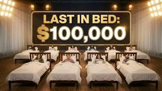 Thumbnail: Who Can Stay in Bed the Longest for $100,000? | Cozy Earth Bed Rot Challenge Ep. 1