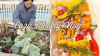 Thumbnail: Cozy Weekly Vlog ✨ Entre début slow de semaine, fermeture officielle du jardin et souper succulent