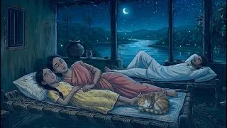 Thumbnail: Peaceful Evening to Night by the River 🌙 | 90s Village Life Routine | No Music, Only Nature Sounds