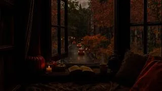 Thumbnail: Autumn Rain on the Window (No Ads) | Nature Sounds for Deep Sleep and Relaxation | Fall Ambience