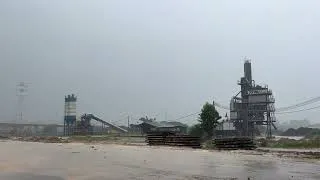 Thumbnail: Autumn Rainstorm Ambience 🌧️ Heavy Rain on Construction Site for Deep Sleep & Relaxation