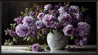 Thumbnail: 8K Lavender Peonies Fine Art | 6 Hours Relaxing Sleep Music Floral Art TV Screensaver & Home Decor 💜