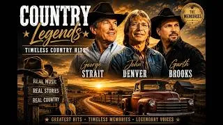 Thumbnail: George Strait, John Denver & Garth Brooks 🤠🎸 | Timeless Country Legends | Hits That Never Get Old